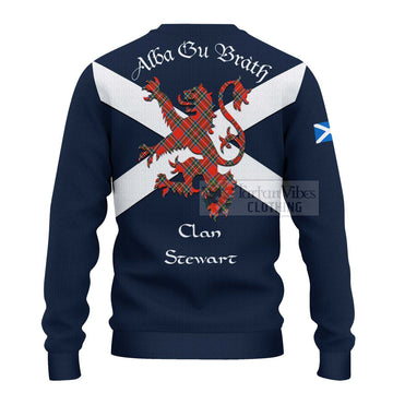 Stewart (Stuart) Tartan Lion Rampant Ugly Sweater Proudly Display Your Heritage with Alba Gu Brath and Clan Name