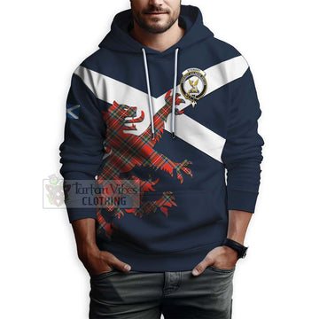 Tartan Vibes Clothing Stewart (Stuart) Tartan Lion Rampant Hoodie – Proudly Display Your Heritage with Alba Gu Brath and Clan Name
