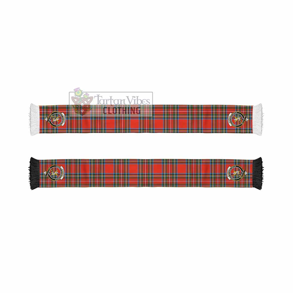 Stewart (Stuart) Tartan Ruffneck Scarf with Family Crest - Tartan Vibes Clothing