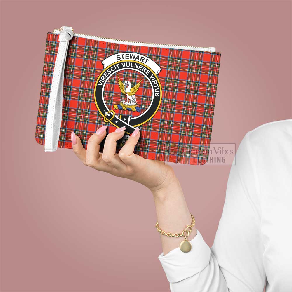 Tartan Vibes Clothing Stewart (Stuart) Family Crest Tartan Clutch Bag