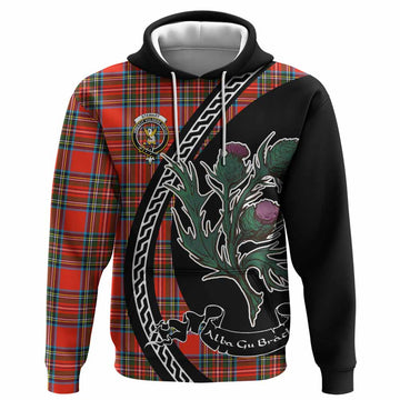 Stewart (Stuart) Family Crest Tartan Hoodie Alba Thistle Inspired - Tartan Vibes Clothing