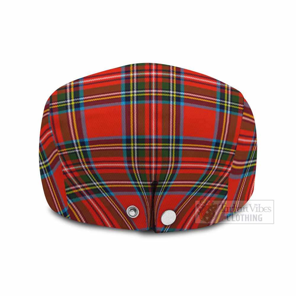 Stewart (Stuart) Family Crest Tartan Jeff Cap, Tartan Flat Cap