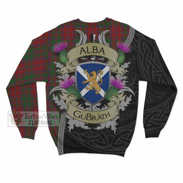 Tartan Vibes Clothing Stewart (Stuart) of Appin Tartan Family Crest Sweatshirt Lion Rampant Royal Thistle Shield Celtic Inspired