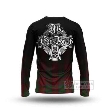 Tartan Vibes Clothing Stewart (Stuart) of Appin Tartan Long Sleeve T-Shirt Featuring Alba Gu Brath Family Crest Celtic Inspired