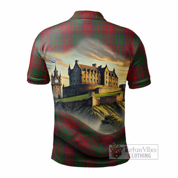 Tartan Vibes Clothing Stewart (Stuart) of Appin Tartan Family Crest Polo Shirt with Scottish Ancient Castle Stype