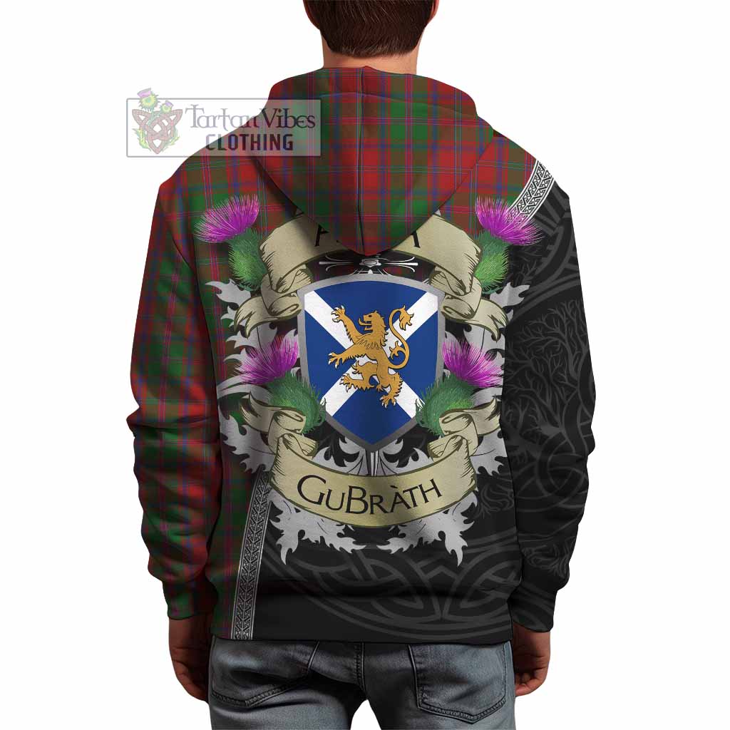Tartan Vibes Clothing Stewart (Stuart) of Appin Tartan Family Crest Hoodie Lion Rampant Royal Thistle Shield Celtic Inspired
