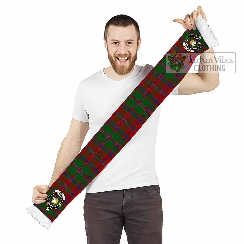 Tartan Vibes Clothing Stewart (Stuart) of Appin Tartan Ruffneck Scarf with Family Crest