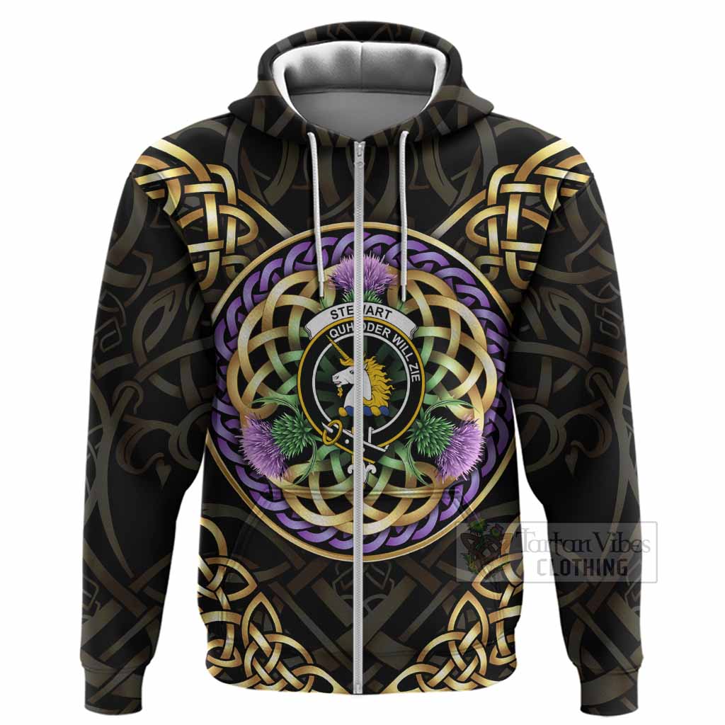 Stewart (Stuart) of Appin Clan Crest Hoodie Celtic Scottish Thistle