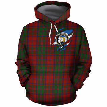 Stewart (Stuart) of Appin Clan Crest In Me Tartan Cotton Hoodie Scotland Flag Style