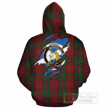 Stewart (Stuart) of Appin Clan Crest In Me Tartan Cotton Hoodie Scotland Flag Style