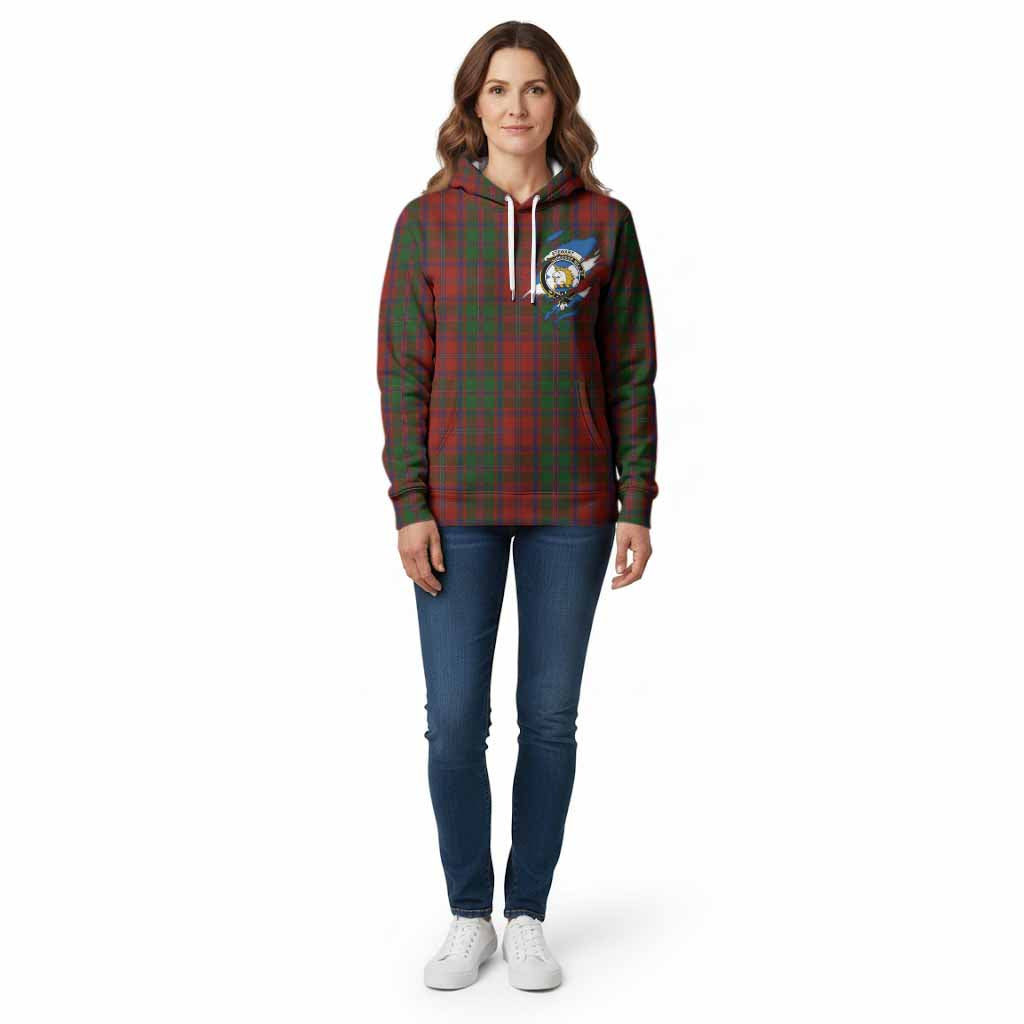 Stewart (Stuart) of Appin Clan Crest In Me Tartan Cotton Hoodie Scotland Flag Style