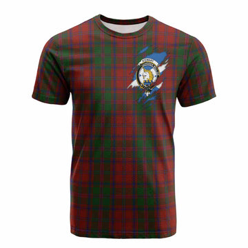 Stewart (Stuart) of Appin Clan Crest In Me Tartan Cotton T-shirt Scotland Flag Style