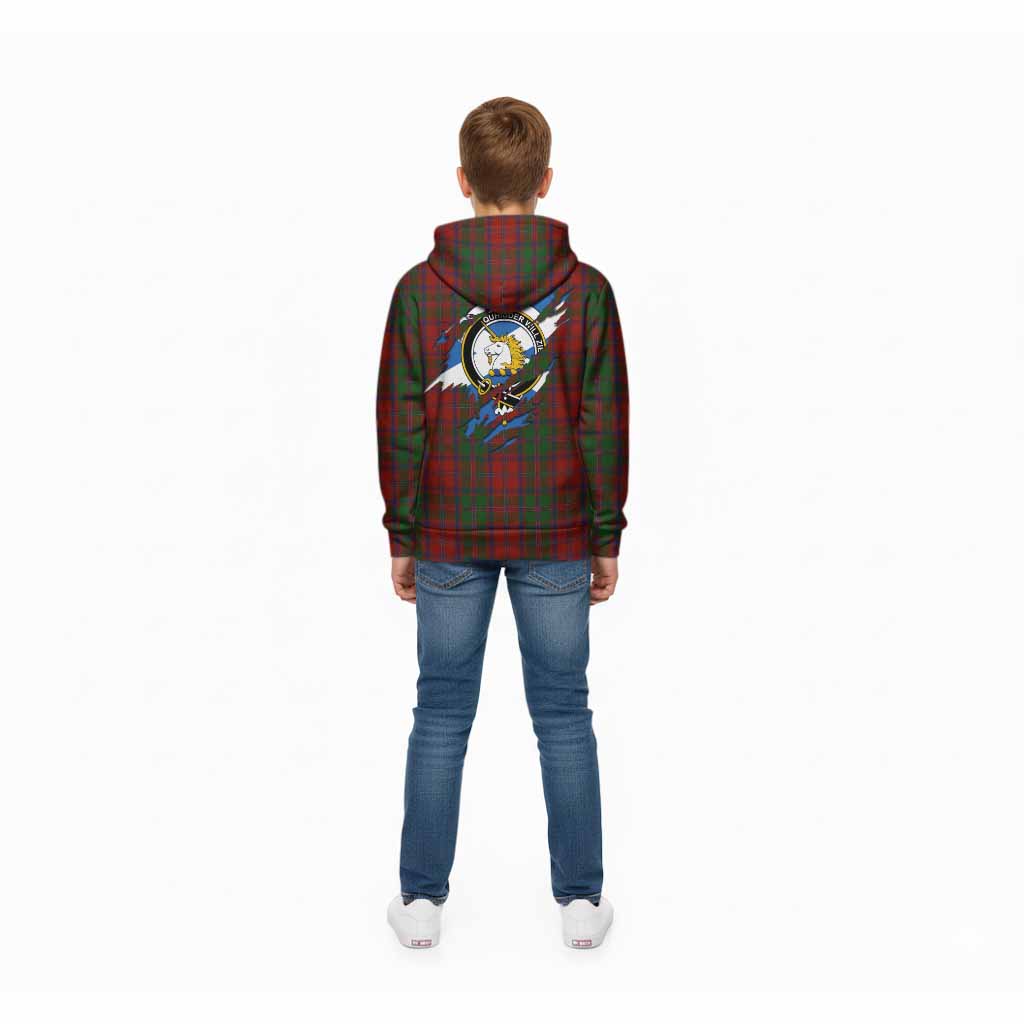 Stewart (Stuart) of Appin Clan Crest In Me Tartan Kid Hoodie Scotland Flag Style