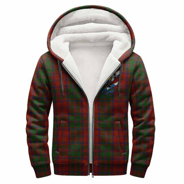 Stewart (Stuart) of Appin Clan Crest In Me Tartan Sherpa Hoodie Scotland Flag Style