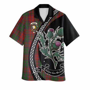 Stewart (Stuart) of Appin Family Crest Tartan Hawaiian Shirt Alba Thistle Inspired