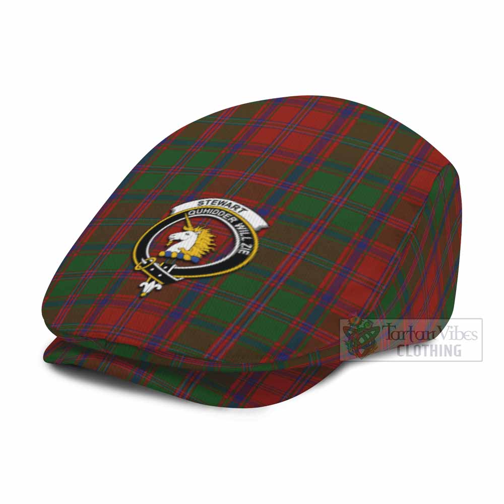 Stewart (Stuart) of Appin Family Crest Tartan Jeff Cap, Tartan Flat Cap
