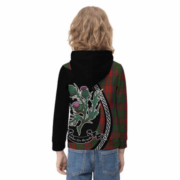 Stewart (Stuart) of Appin Family Crest Tartan Kid Hoodie Alba Thistle Inspired - Tartan Vibes Clothing