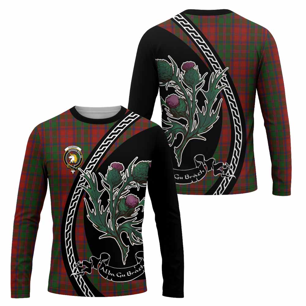 Stewart (Stuart) of Appin Family Crest Tartan Long Sleeve T-Shirt Alba Thistle Inspired - Tartan Vibes Clothing