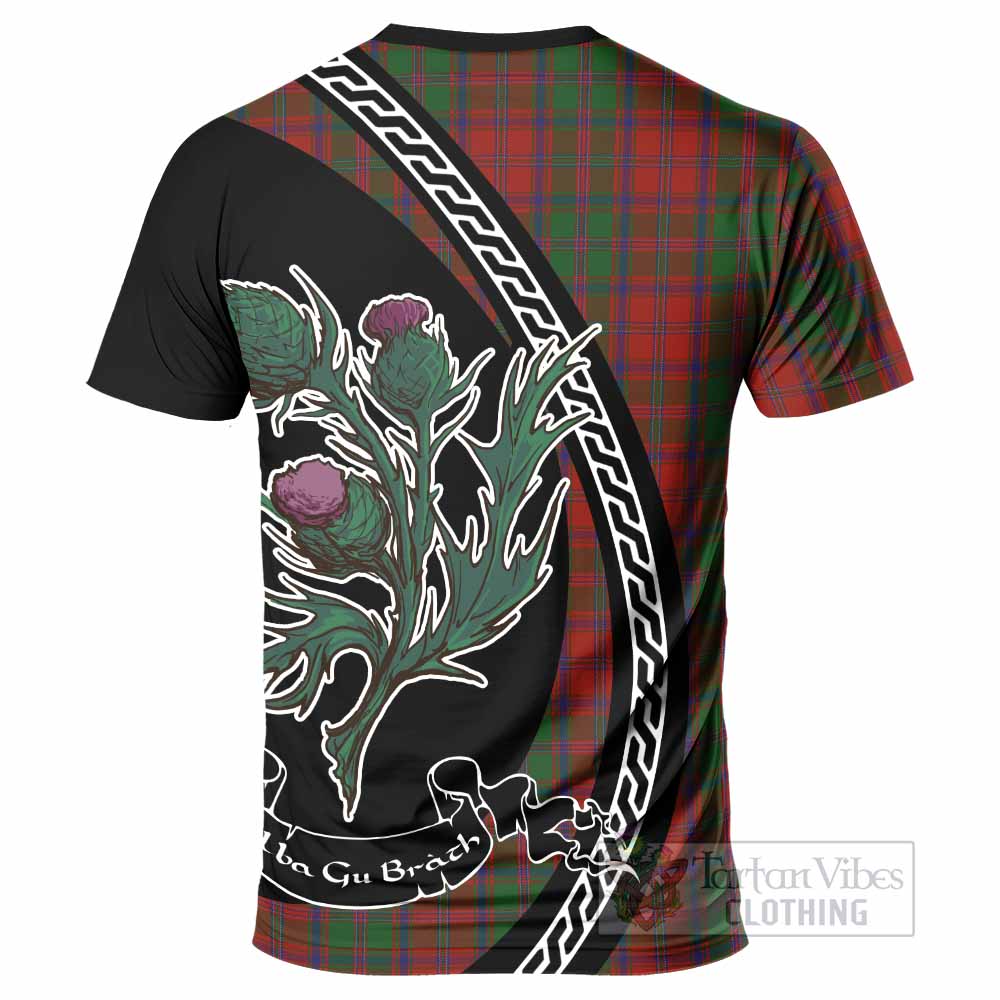 Stewart (Stuart) of Appin Family Crest Tartan T-Shirt Alba Thistle Inspired - Tartan Vibes Clothing