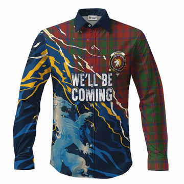 Stewart (Stuart) of Appin Scotland Tartan Long Sleeve Button Shirts WC2026 Football - We'll Be Coming