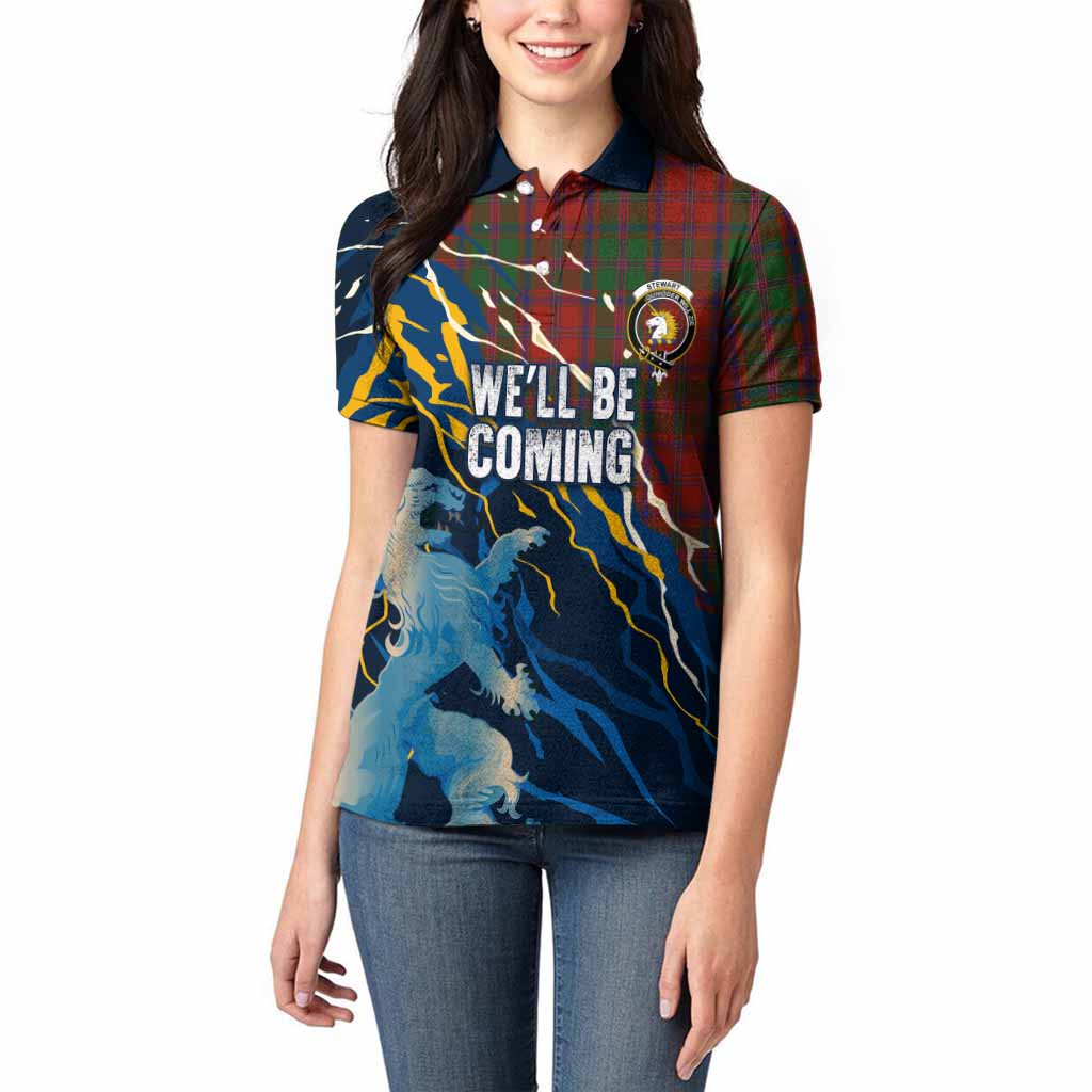 Stewart (Stuart) of Appin Scotland Tartan Women Polo Shirt WC2026 Football - We'll Be Coming
