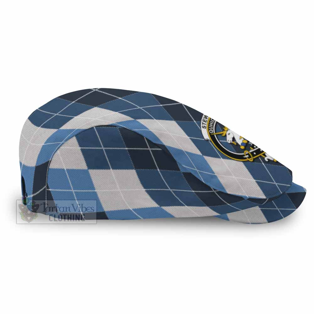 Stewart (Stuart) of Appin Scottish Family Crest Flat Cap, Jeff Cap Scotland National Argyle Classic Style - Tartan Vibes Clothing