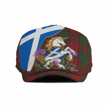 Stewart (Stuart) of Appin Scottish Tartan Unicorn Heritage Flat Cap, Jeff Cap