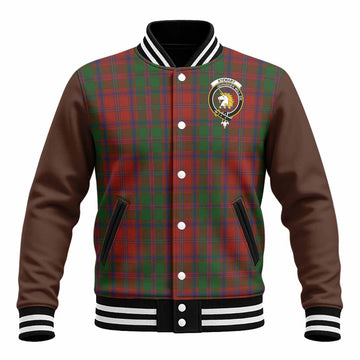 Stewart (Stuart) of Appin Tartan Accent Baseball Jacket with Family Crest
