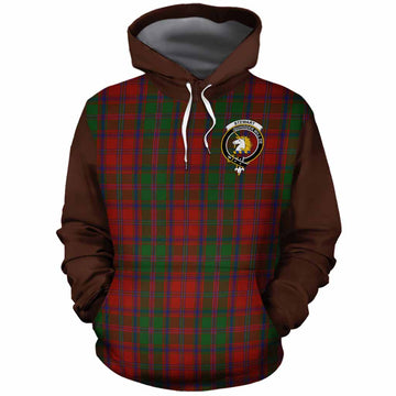 Stewart (Stuart) of Appin Tartan Accent Cotton Hoodie with Family Crest