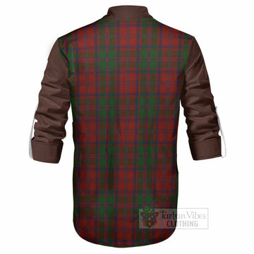 Stewart (Stuart) of Appin Tartan Accent Ghillie Shirt with Family Crest