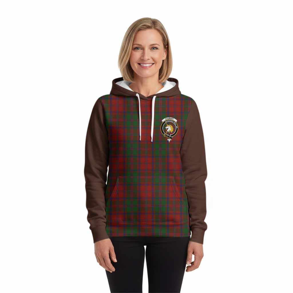 Stewart (Stuart) of Appin Tartan Accent Hoodie with Family Crest