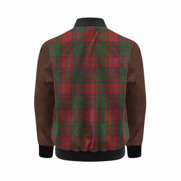 Stewart (Stuart) of Appin Tartan Accent Kid Bomber Jacket with Family Crest