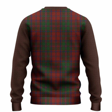 Stewart (Stuart) of Appin Tartan Accent Knitted Sweater with Family Crest