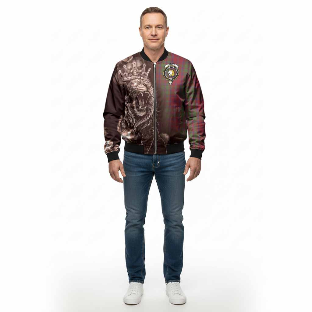 Stewart (Stuart) of Appin Tartan Bomber Jacket Roaring Lion Heritage