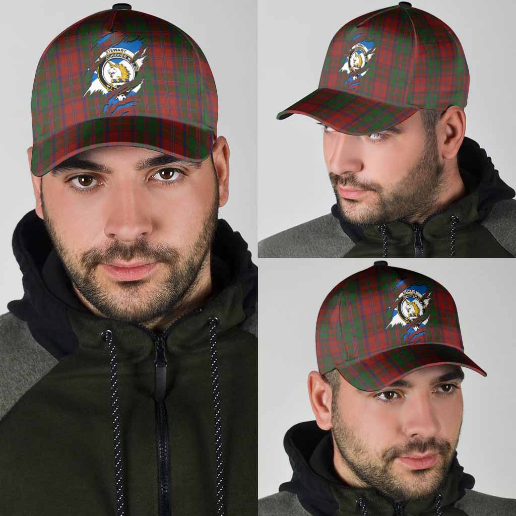 Stewart (Stuart) of Appin Tartan Classic Cap with Family Crest In Me Style