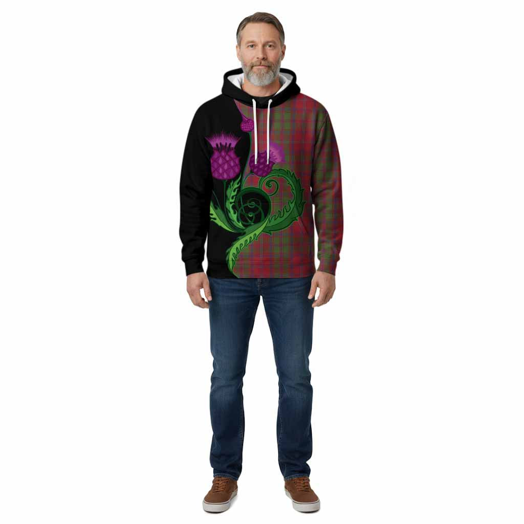 Stewart (Stuart) of Appin Tartan Cotton Hoodie Traditional Scottish Thistle