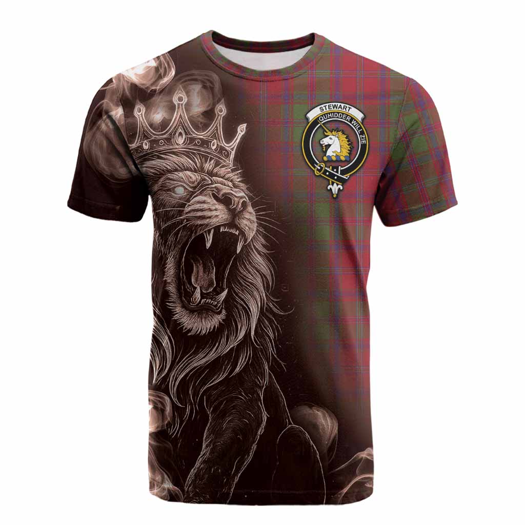 Stewart (Stuart) of Appin Tartan Cotton T-shirt Roaring Lion Heritage