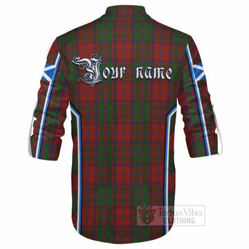 Stewart (Stuart) of Appin Tartan Crest Ghillie Kilt Shirt Scotland Coat of Arm Flag Style