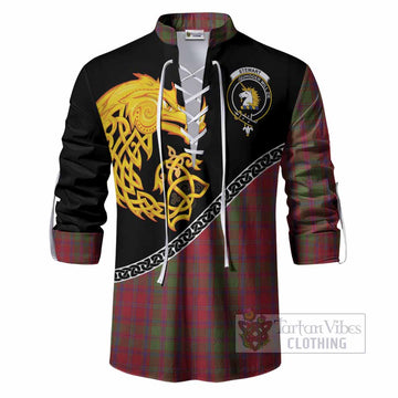 Stewart (Stuart) of Appin Tartan Crest Ghillie Shirt Legendary Dragon Knot Half Style