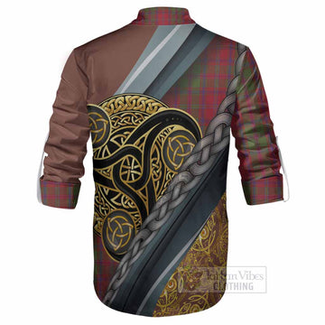Stewart (Stuart) of Appin Tartan Crest Ghillie Shirt Scottish Triskele Celtic