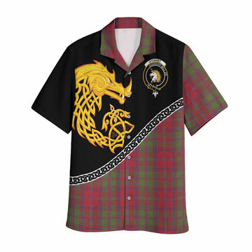 Stewart (Stuart) of Appin Tartan Crest Hawaiian Shirt Legendary Dragon Knot Half Style