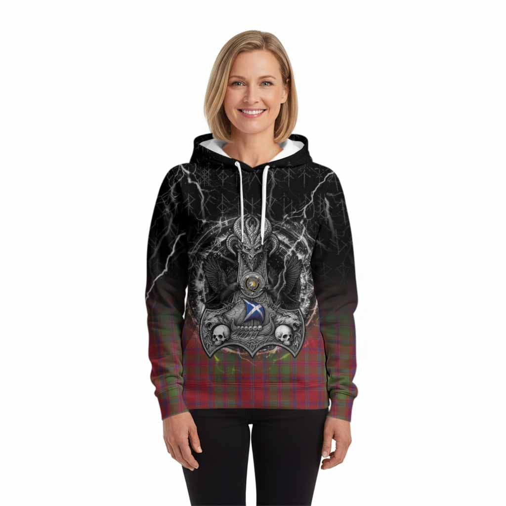 Stewart (Stuart) of Appin Tartan Crest Hoodie Celtic Odin's Raven Legacy