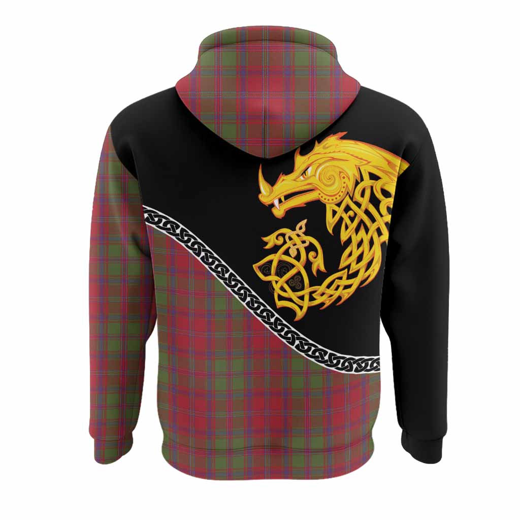 Stewart (Stuart) of Appin Tartan Crest Hoodie Legendary Dragon Knot Half Style