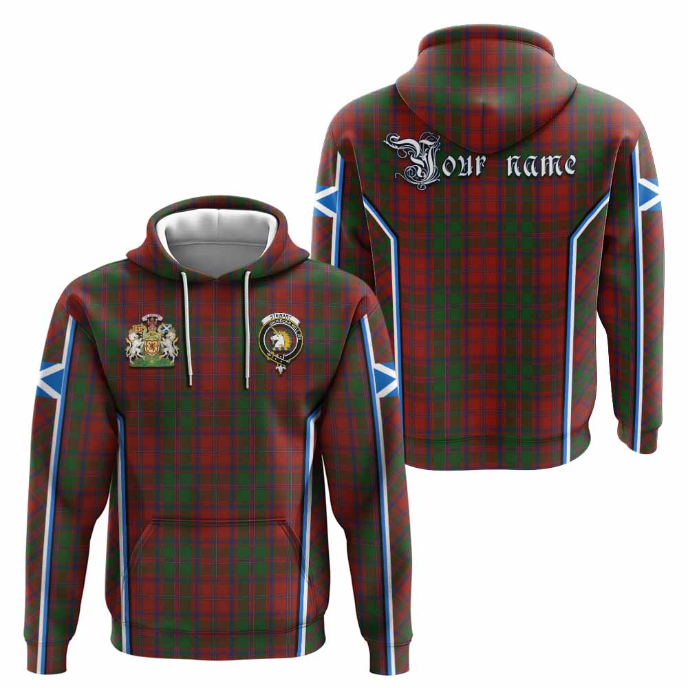 Stewart (Stuart) of Appin Tartan Crest Hoodie Scotland Coat of Arm Flag Style - Tartan Vibes Clothing