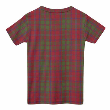 Stewart (Stuart) of Appin Tartan Crest Kid T-shirt Ferocious Lion Style