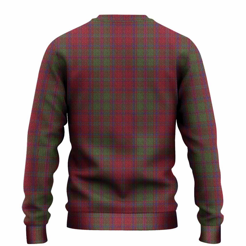 Stewart (Stuart) of Appin Tartan Crest Knitted Sweater Ferocious Lion Style