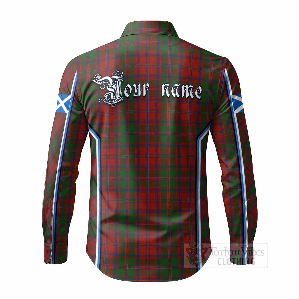 Stewart (Stuart) of Appin Tartan Crest Long Sleeve Button Shirts Scotland Coat of Arm Flag Style - Tartan Vibes Clothing