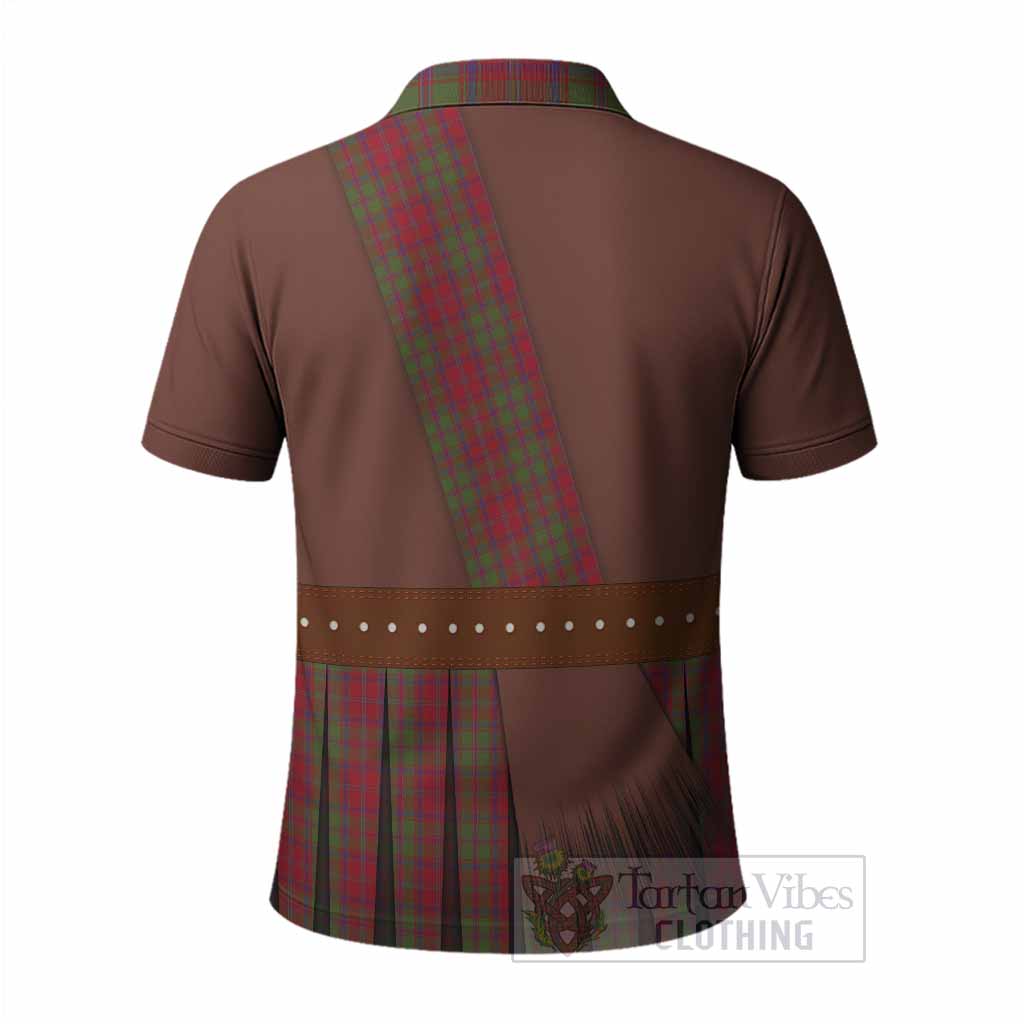 Stewart (Stuart) of Appin Tartan Crest Polo Shirt Kilt Costume Style