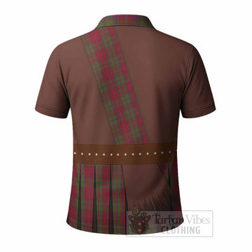 Stewart (Stuart) of Appin Tartan Crest Polo Shirt Kilt Costume Style