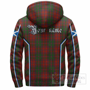 Stewart (Stuart) of Appin Tartan Crest Sherpa Hoodie Scotland Coat of Arm Flag Style